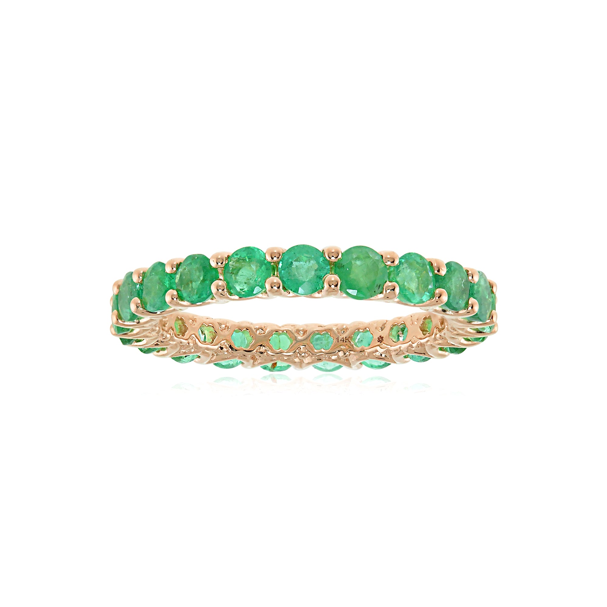 The Hero 18K Precious Gemstone Eternity Band