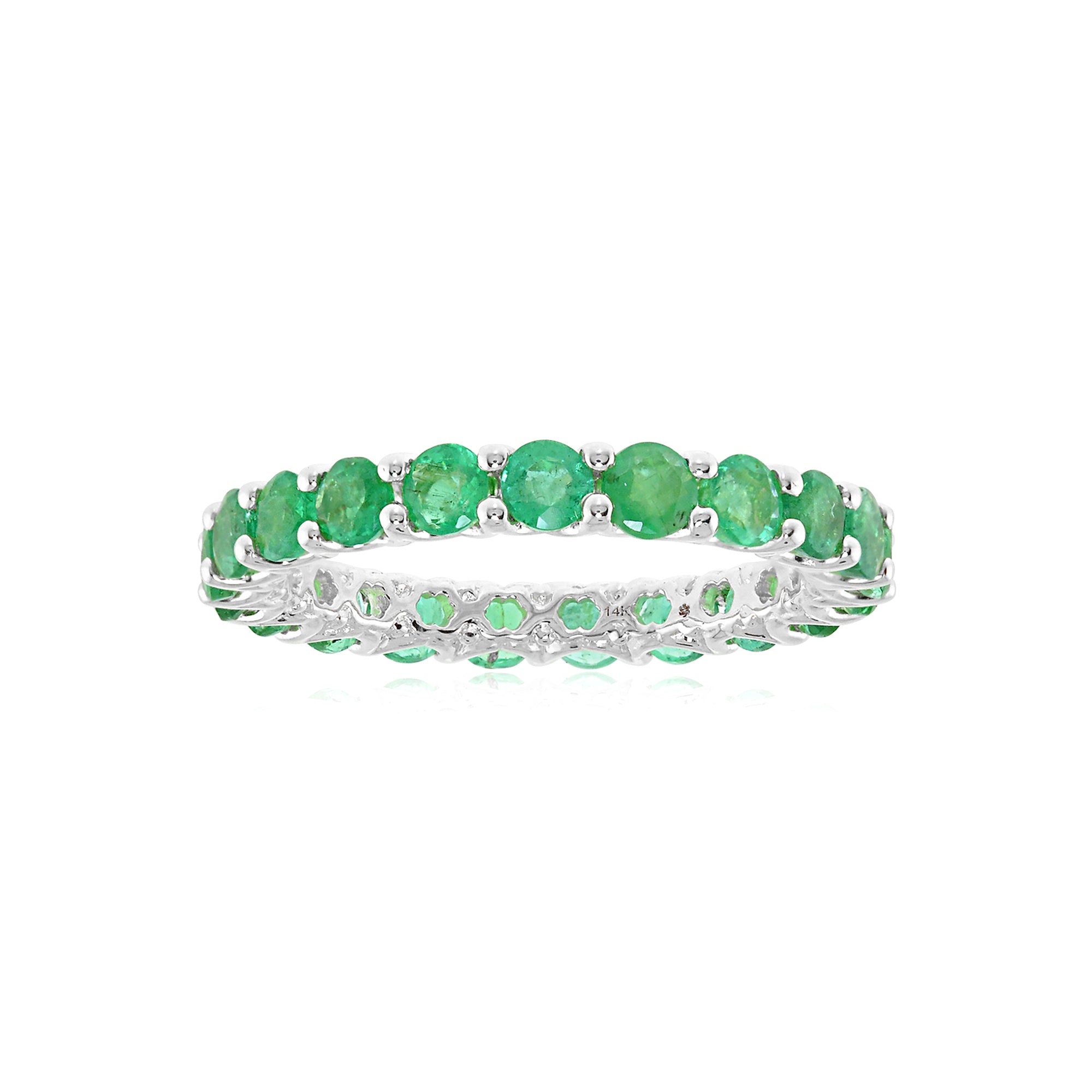 The Hero 18K Precious Gemstone Eternity Band