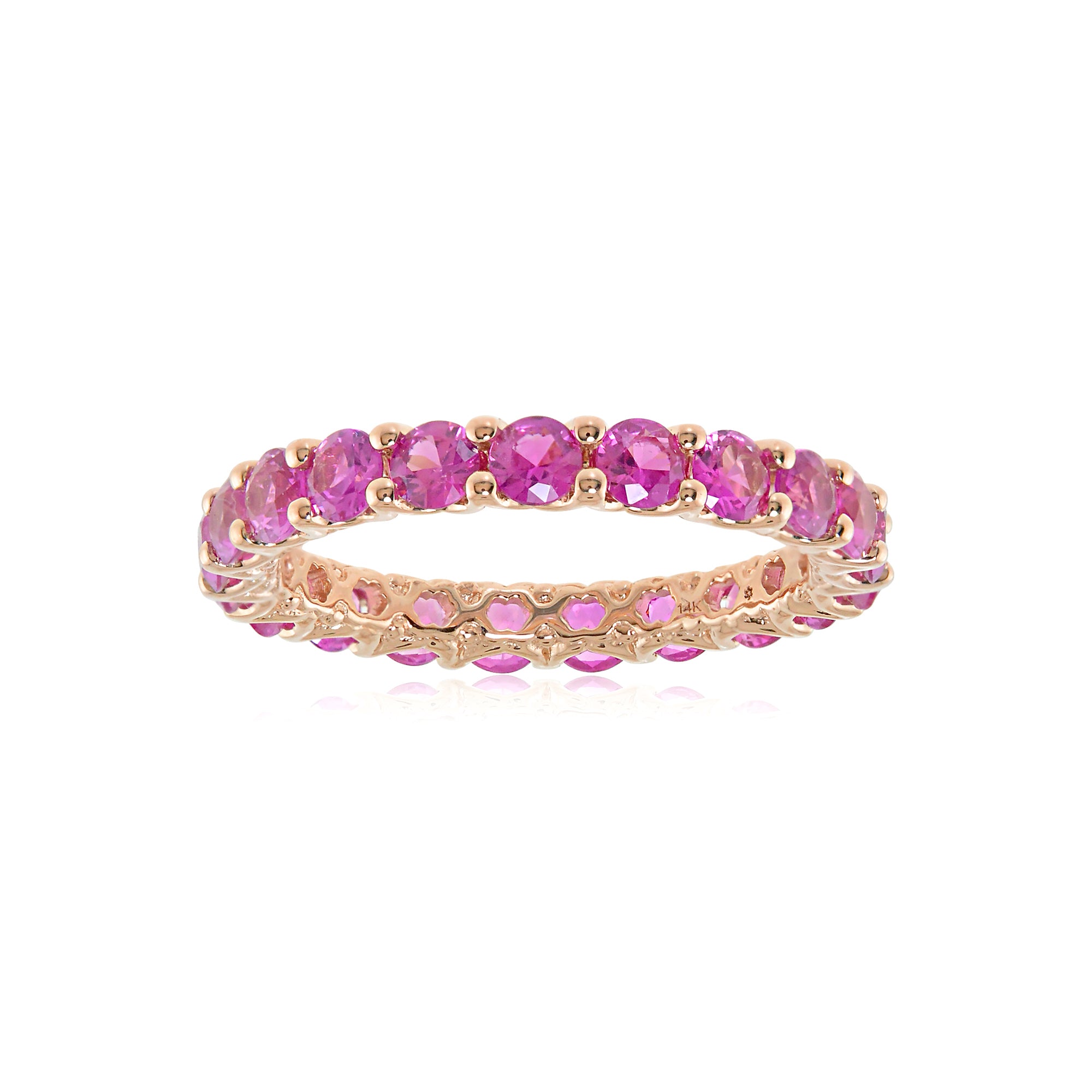 The Hero 18K Precious Gemstone Eternity Band