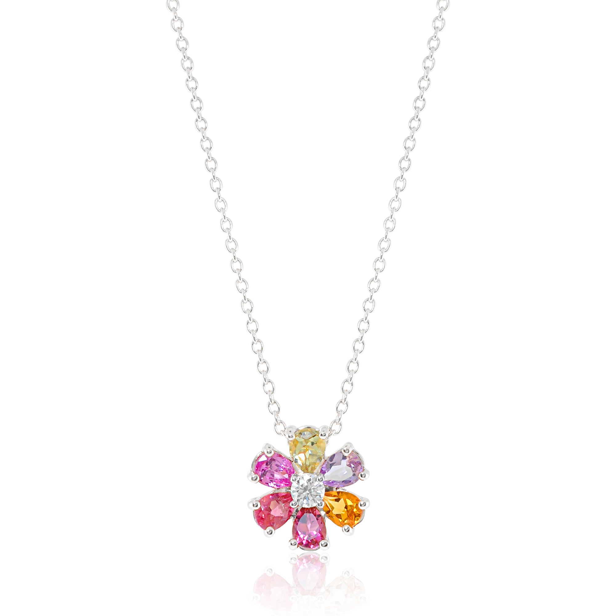 Flora 14K Gemstone Necklace