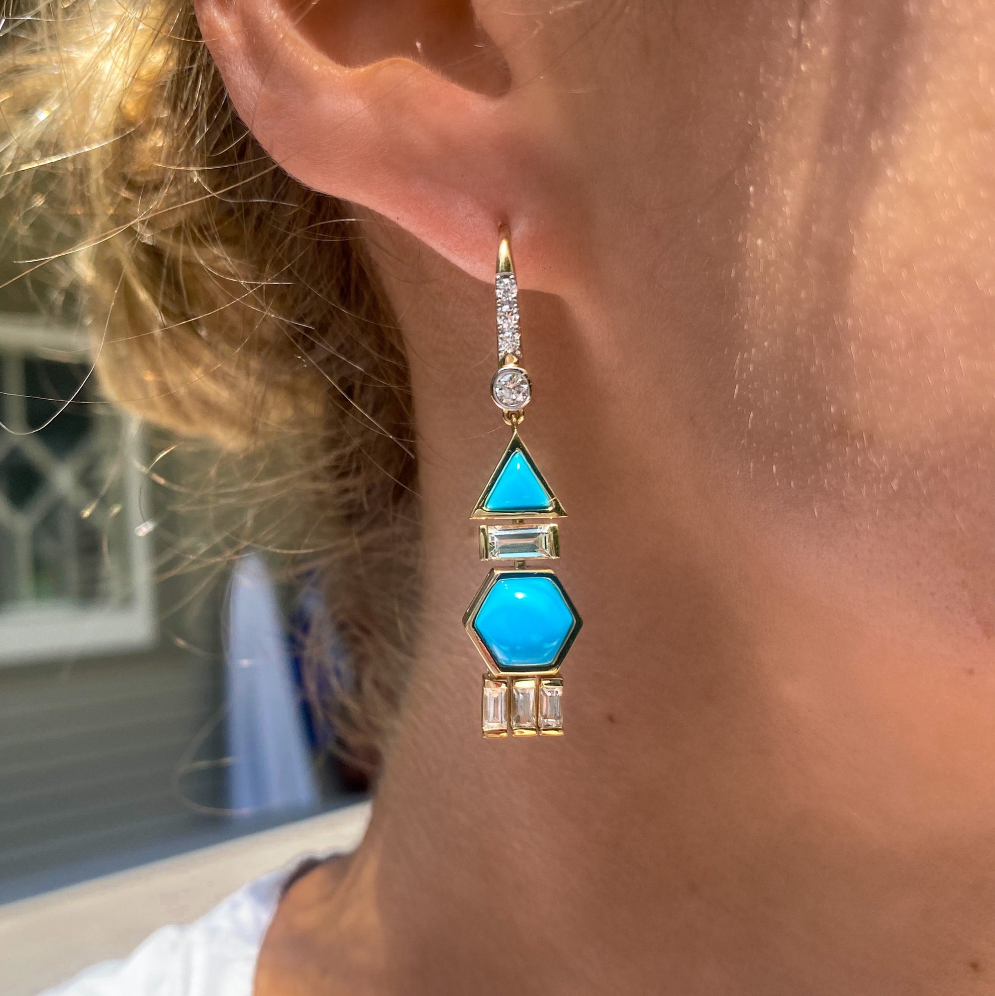 Kingman Mines Turquoise earrings – Stephany Hitchcock Designs