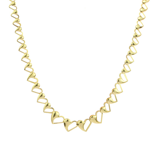 Happy Heart 18K Handmade Necklace