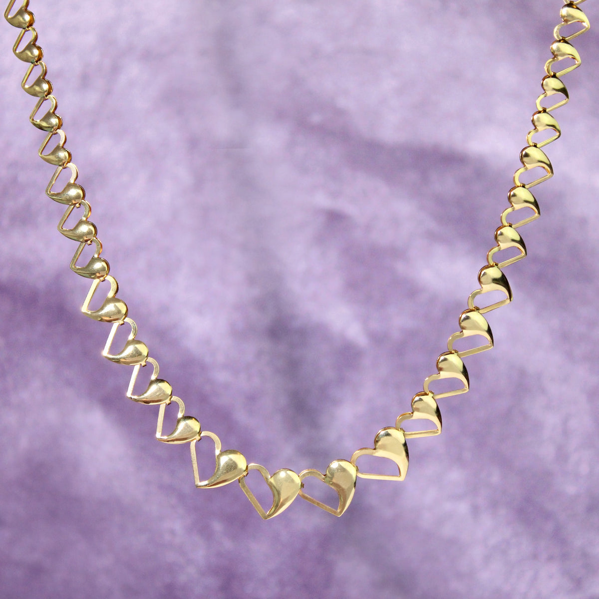 Happy Heart 18K Handmade Necklace