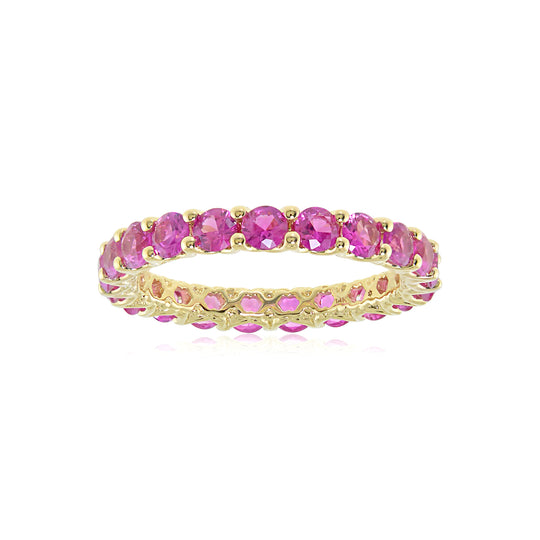 The Hero 18K Precious Gemstone Eternity Band