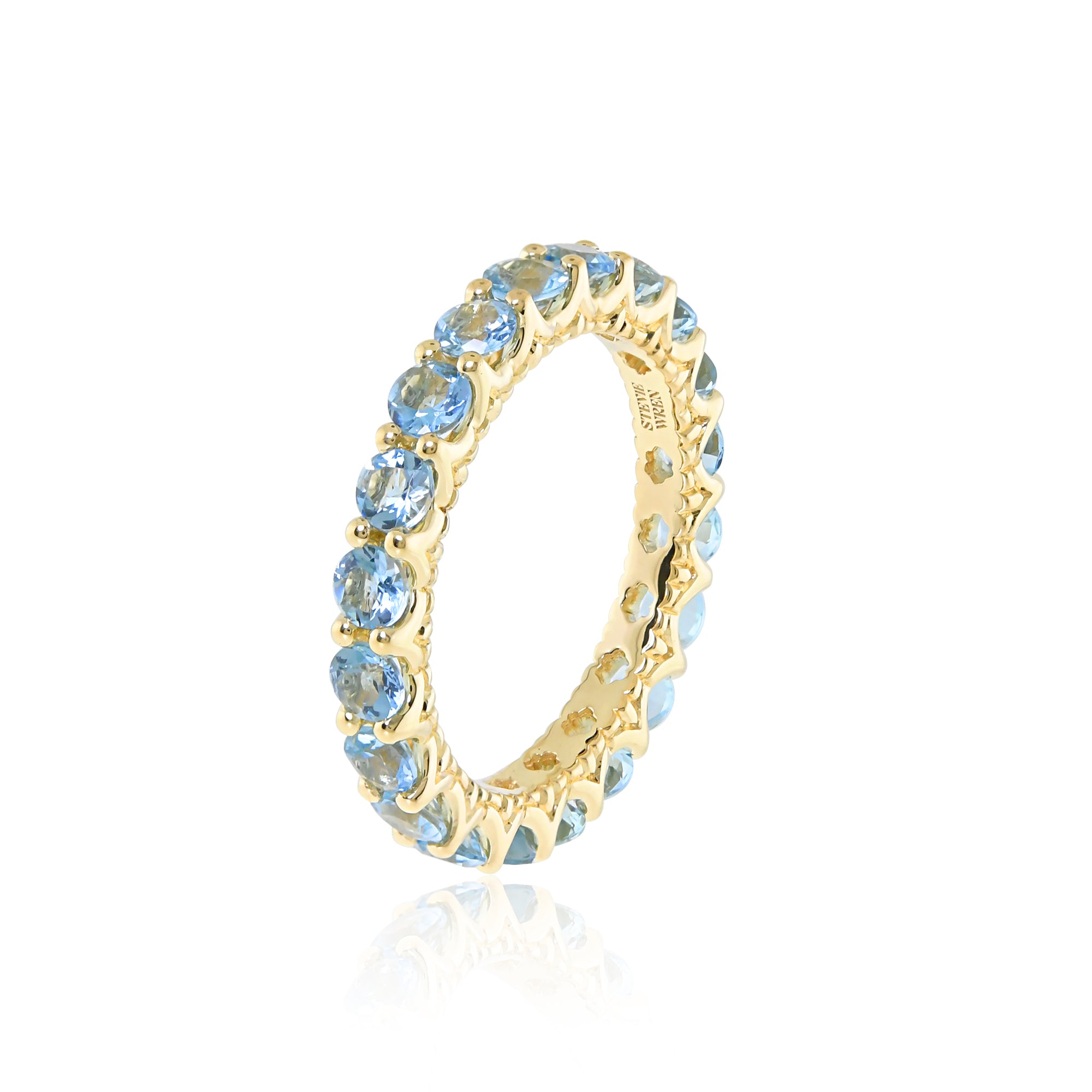 The Hero 18K Semi-Precious Gemstone Eternity Band