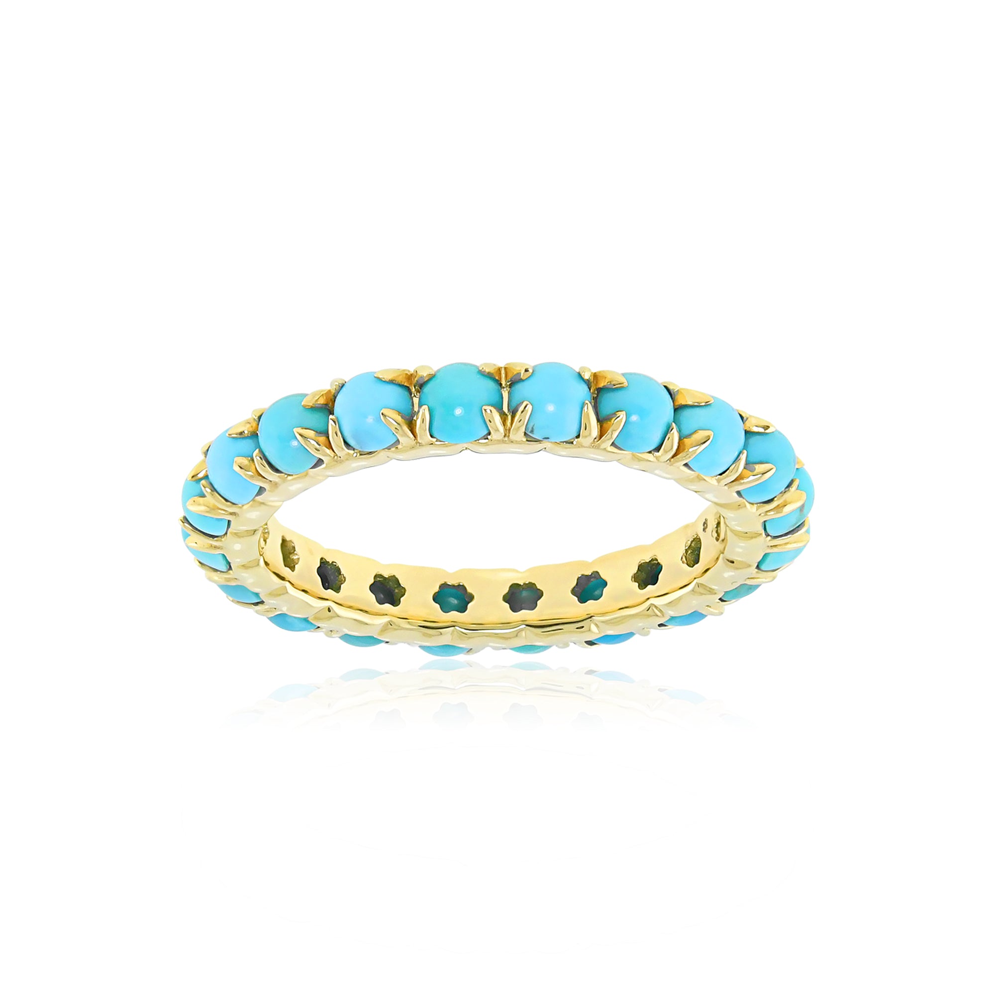 The Hero 18K Semi-Precious Gemstone Eternity Band