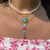 Collar Riviera de ópalo y piedras preciosas de 14 quilates