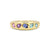 Mosaic 18K Gemstone Gypsy Ring