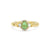 Cabochon & Diamond 18K Stretch Ring