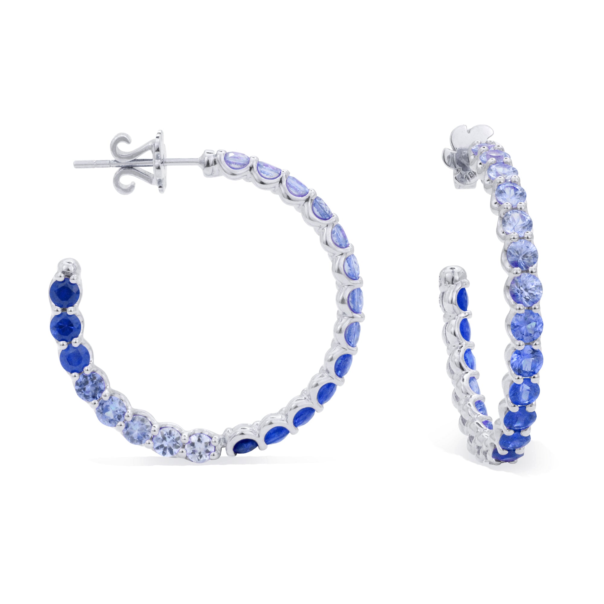 The Idol 18K Gemstone Hoops