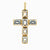 The Celeste 18K Gemstone Cross Pendant