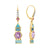 Pendientes colgantes con piedras preciosas en forma de panal de 18 quilates de The Dreamer