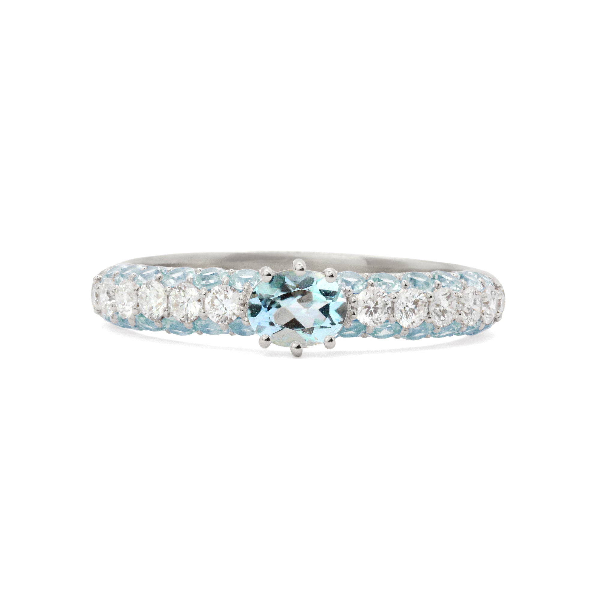 The Cirque 18K Gemstone & Diamond Ring