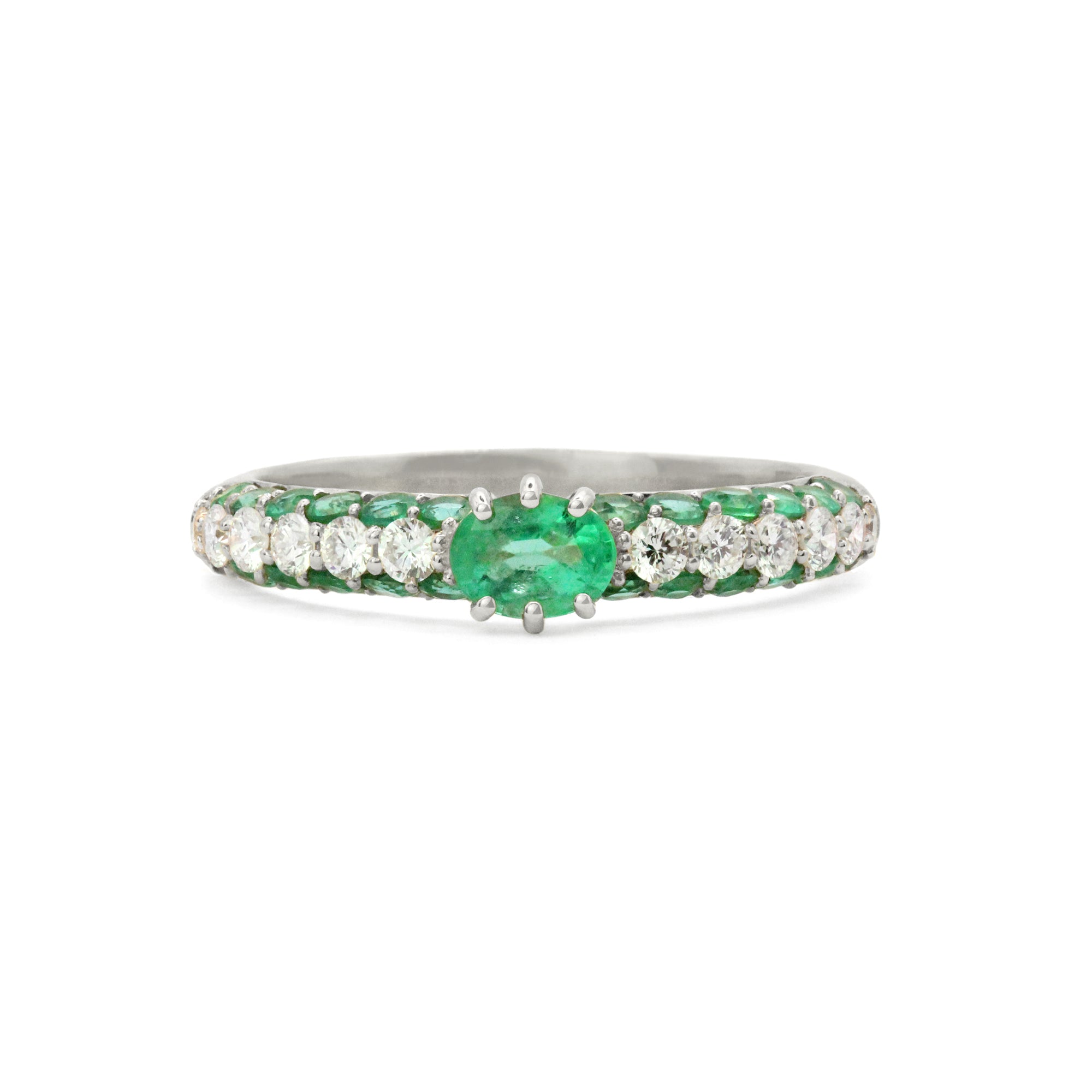 The Cirque 18K Gemstone & Diamond Ring