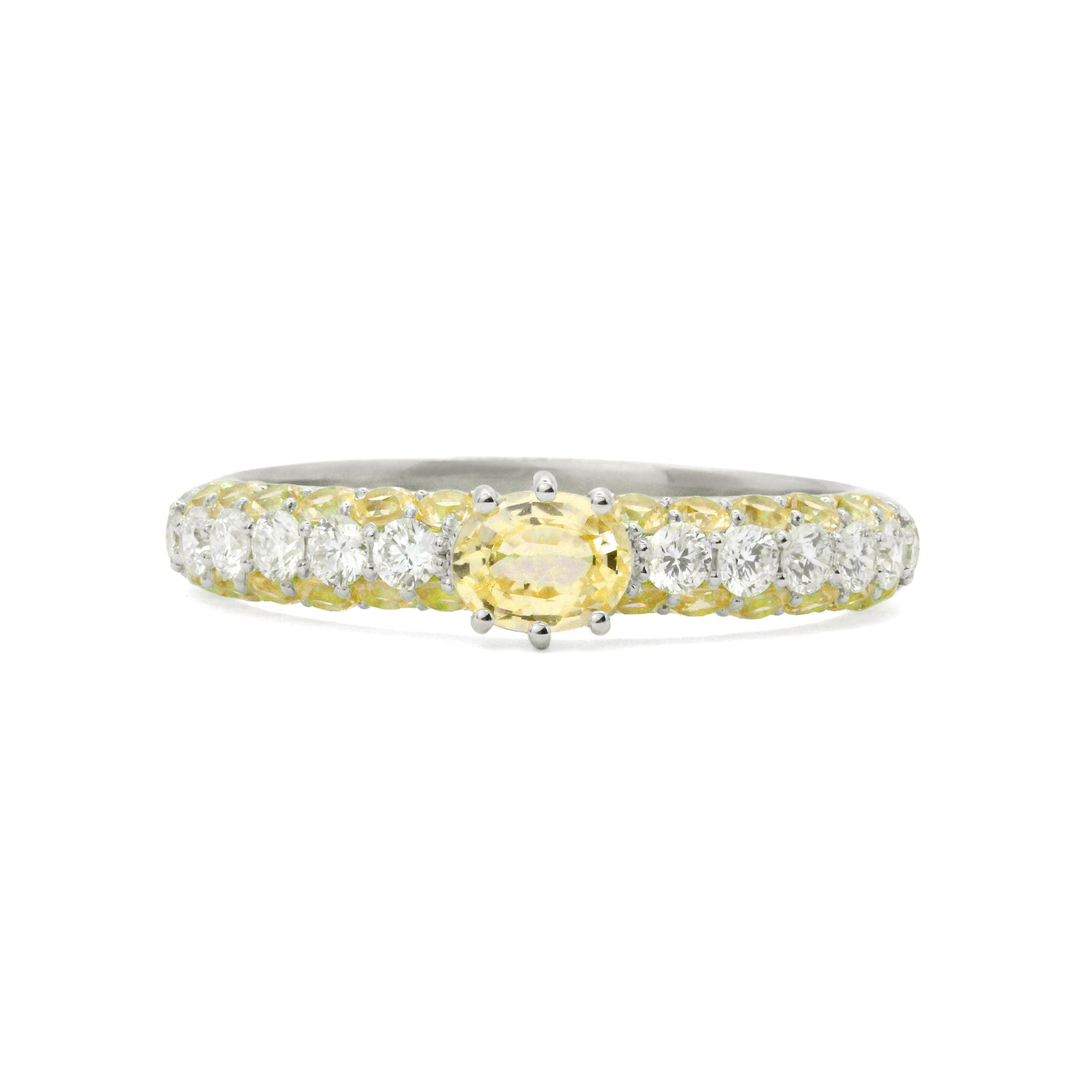 The Cirque 18K Gemstone & Diamond Ring