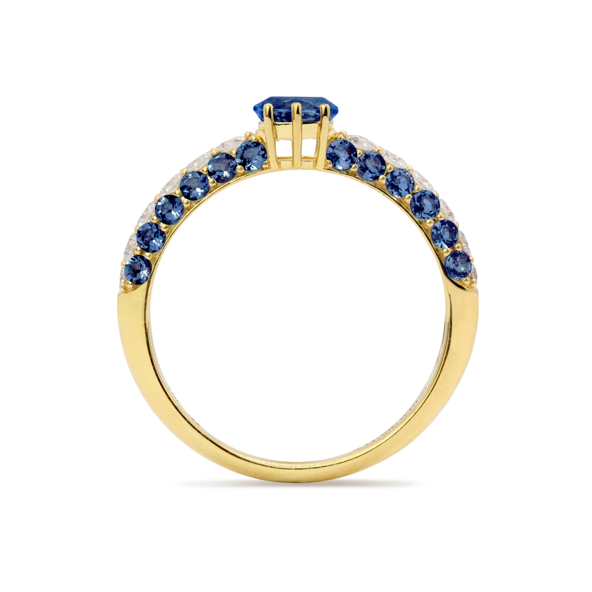The Cirque 18K Gemstone & Diamond Ring