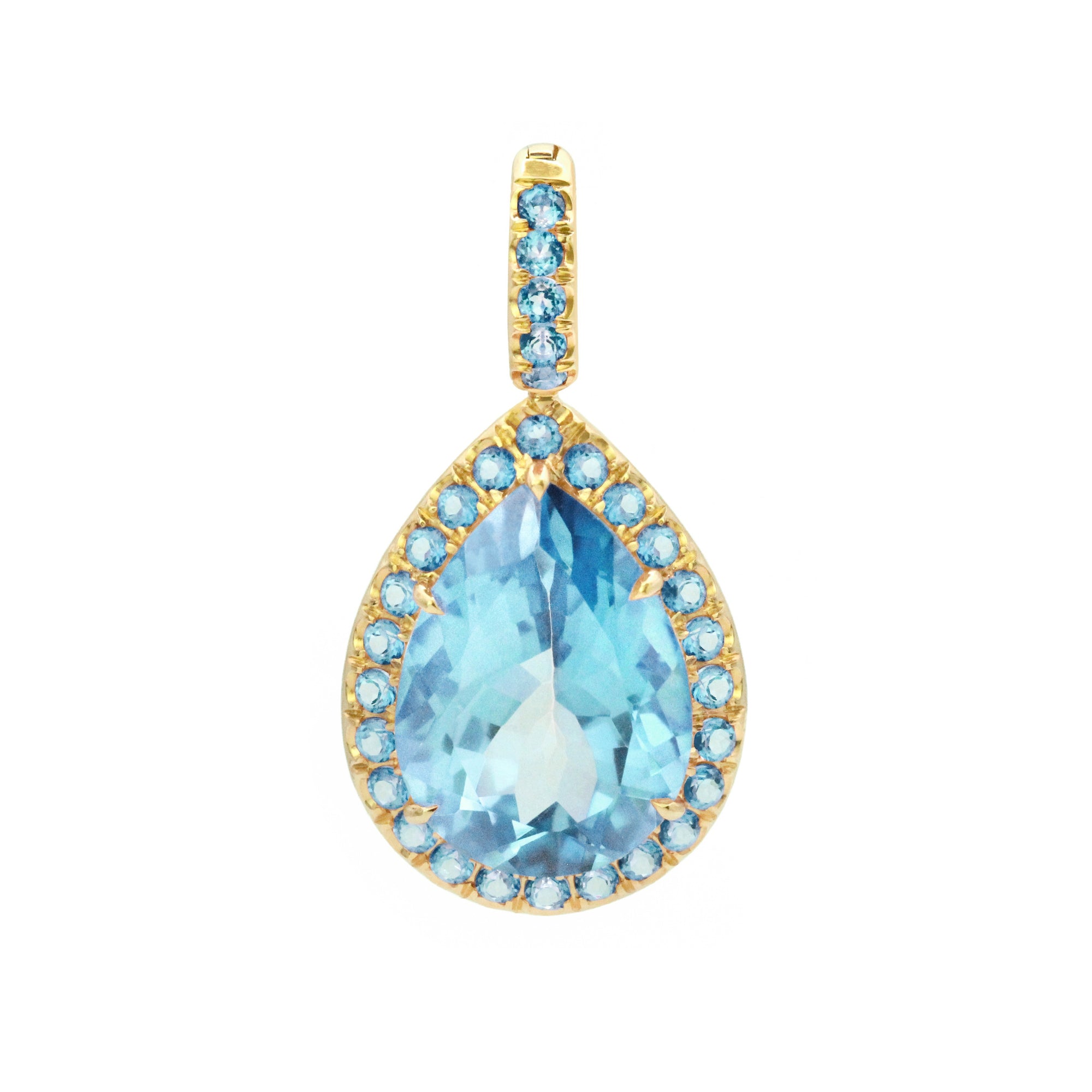 Dewdrop 18K Gemstone Pendant