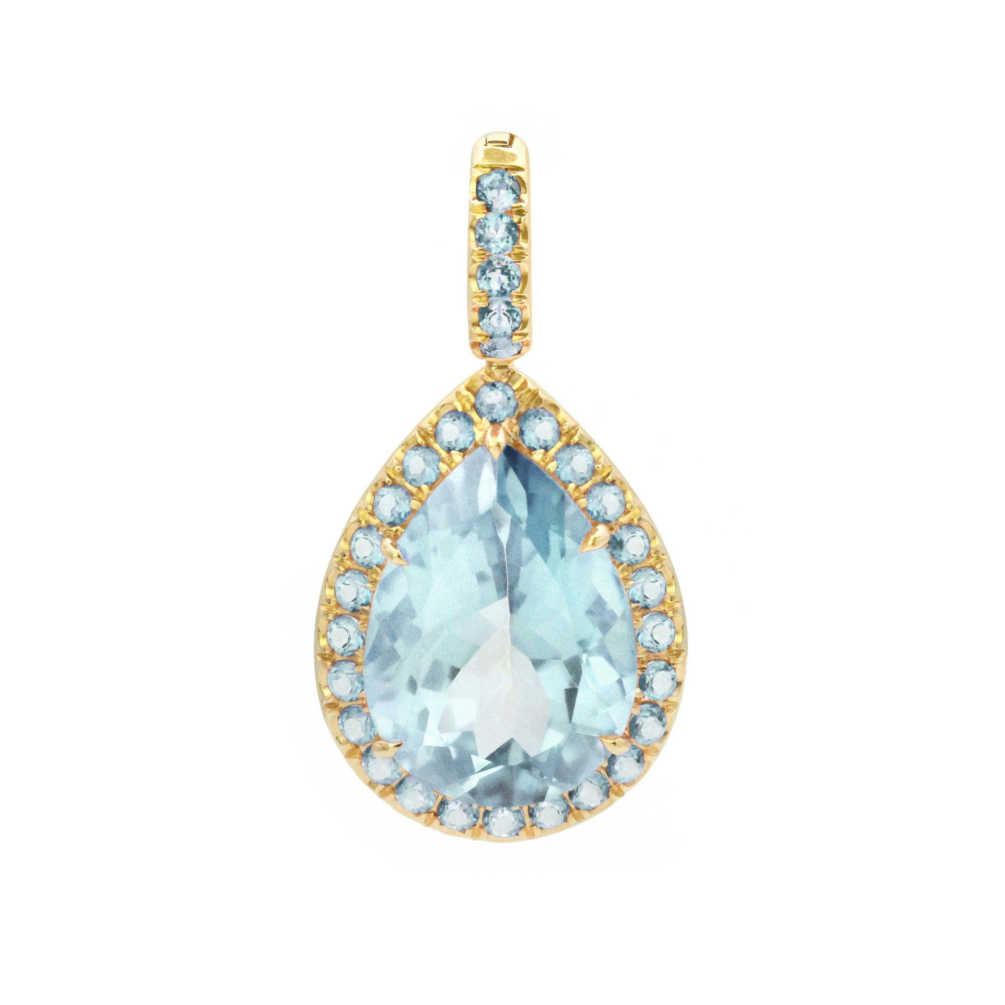 Dewdrop 18K Gemstone Pendant