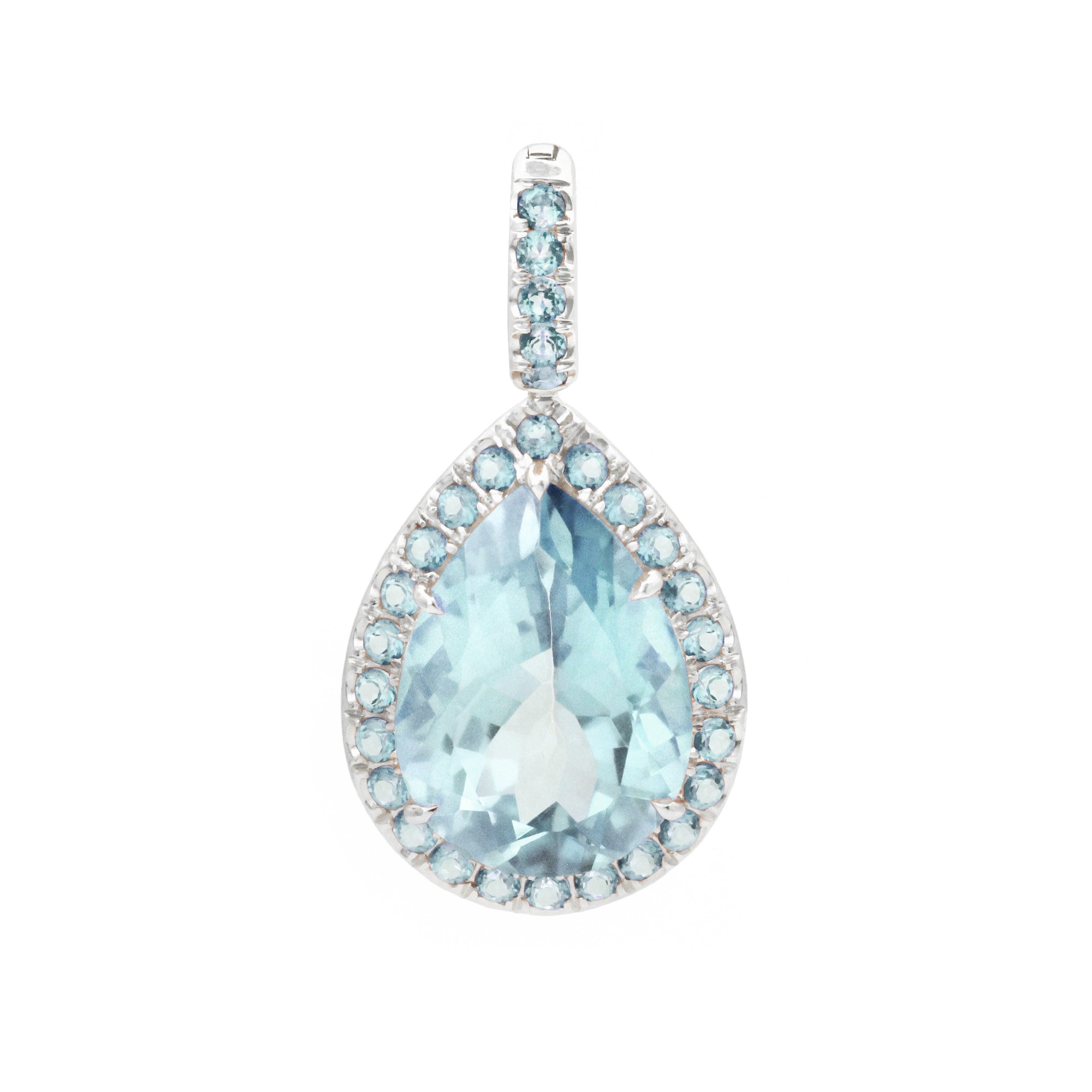Dewdrop 18K Gemstone Pendant