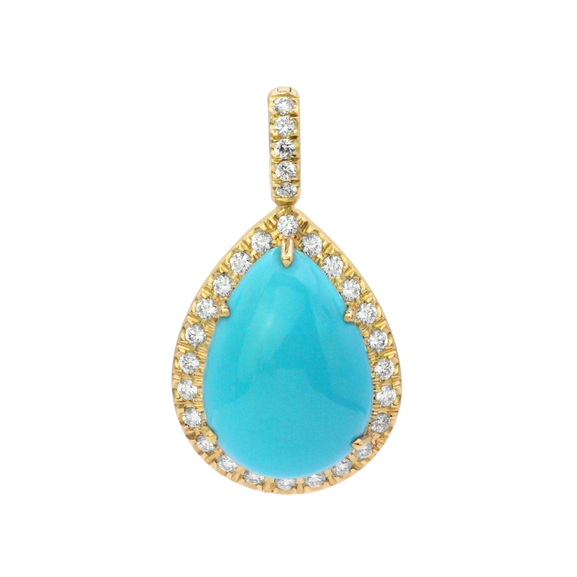 Dewdrop 18K Gemstone Pendant