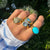 The Gumball 18K Gypsy Ring