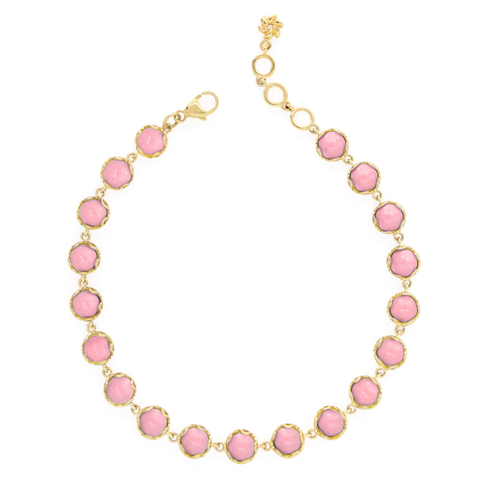 The Mama Bear 14K Cabochon Bezel Bracelet - Stevie Wren