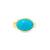 Gumdrop 18K Cabochon Gypsy Ring