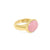 Gumdrop 18K Cabochon Gypsy Ring