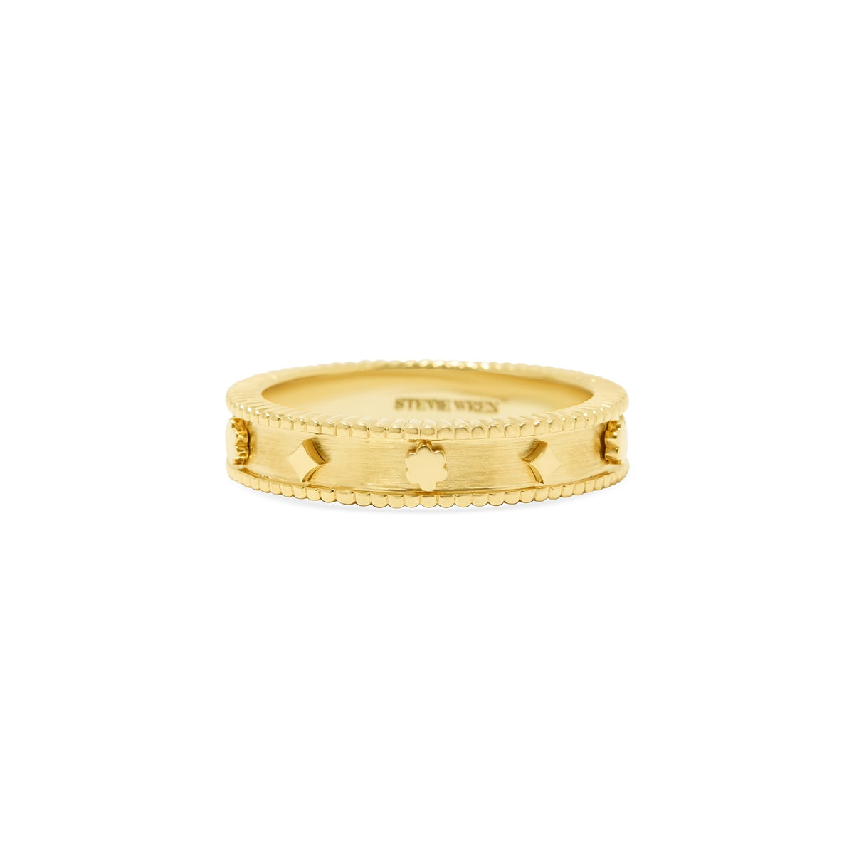 Knife Edge 18K Mantra Band