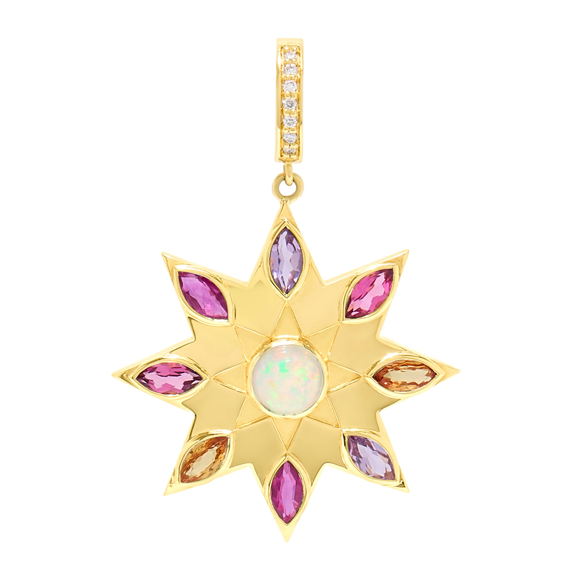 Nova 18K Gemstone Pendant