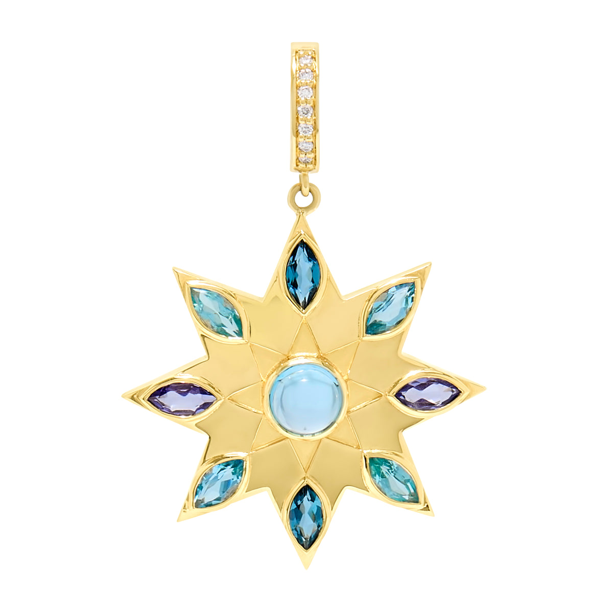 Nova 18K Gemstone Pendant