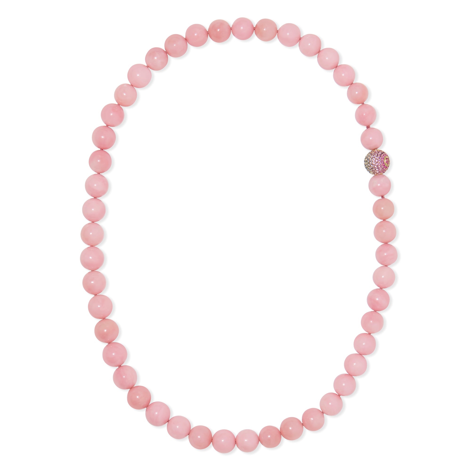 ブレスレット LESS IS MORE baby pink bead necklace Baby Pink Mismatched Beaded Necklace, Y2k Style, 90s