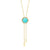 Honeycomb Gem 18K Lariat