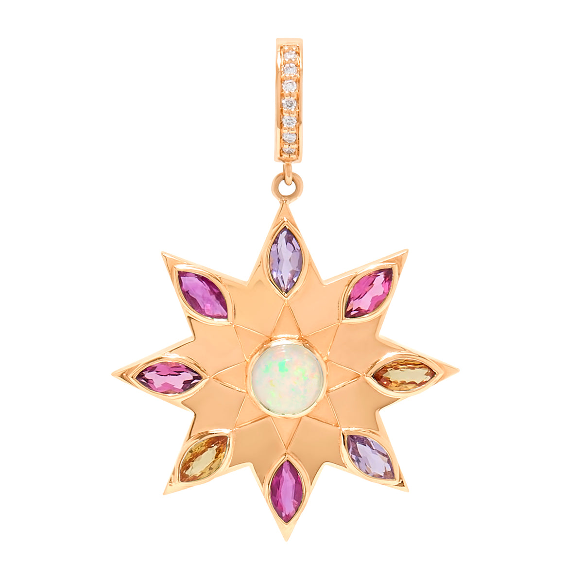 Nova 18K Gemstone Pendant