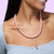 Pink Opal 18K Beaded Necklace