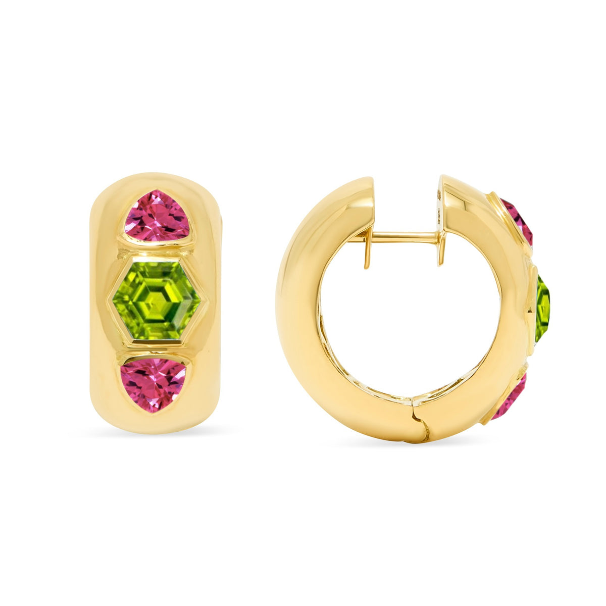 The Deal Breaker 18K Gemstone Hoops