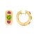 The Deal Breaker 18K Gemstone Hoops