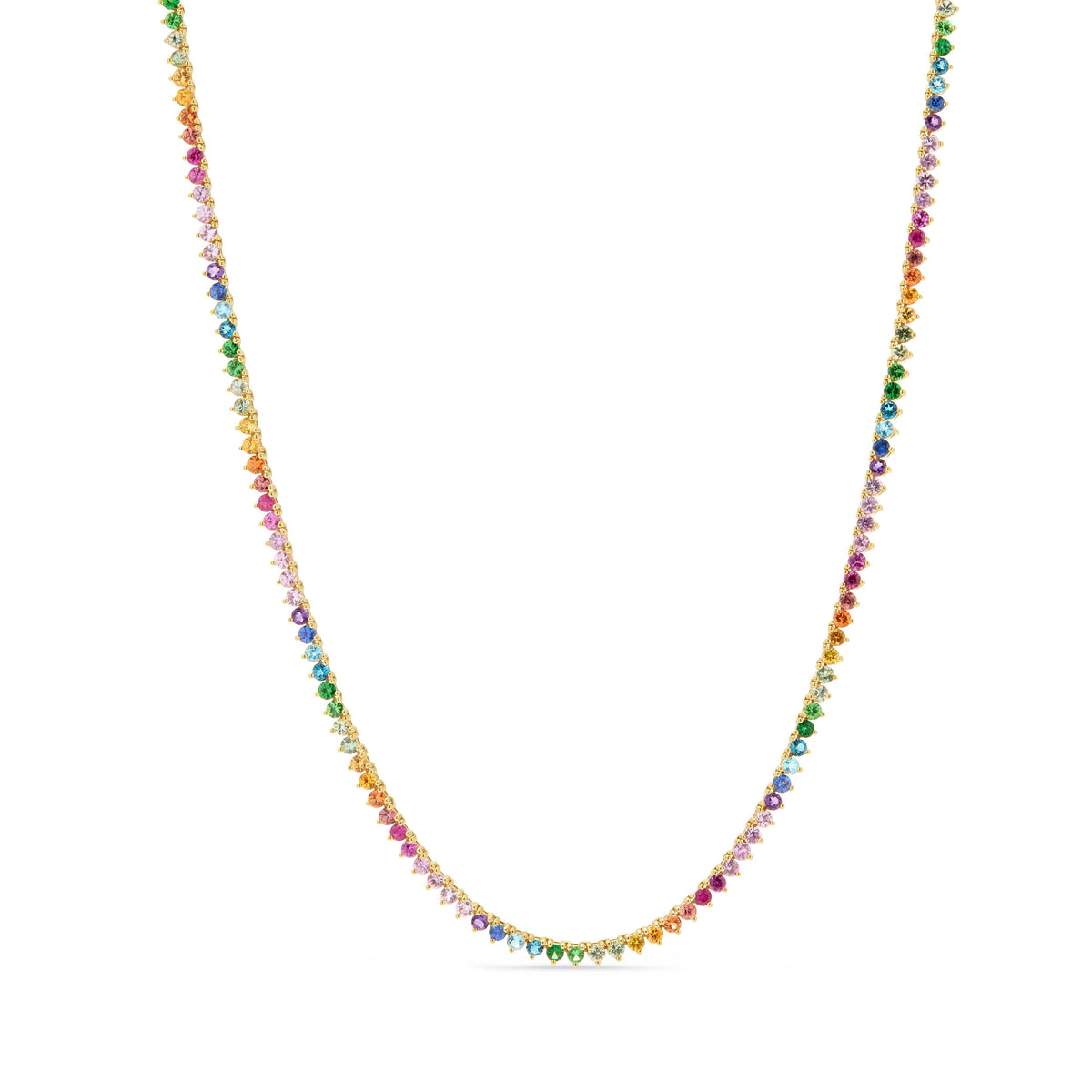 Signature Ombre 18K Tennis Necklace