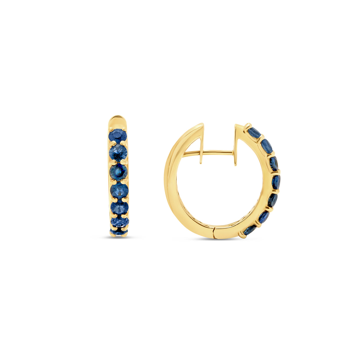 The Diana 18K Gemstone Hoops