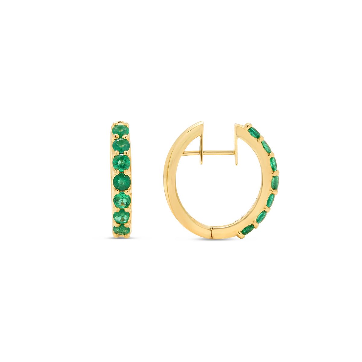 The Diana 18K Gemstone Hoops