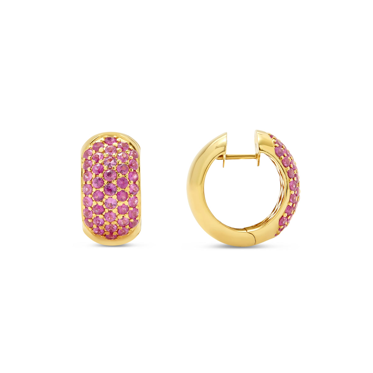 The Chubby 18K Gemstone Hoops