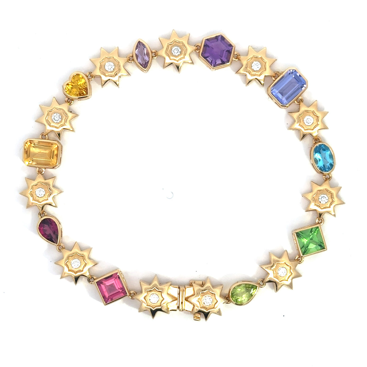 Interstellar 18K Gemstone Bracelet