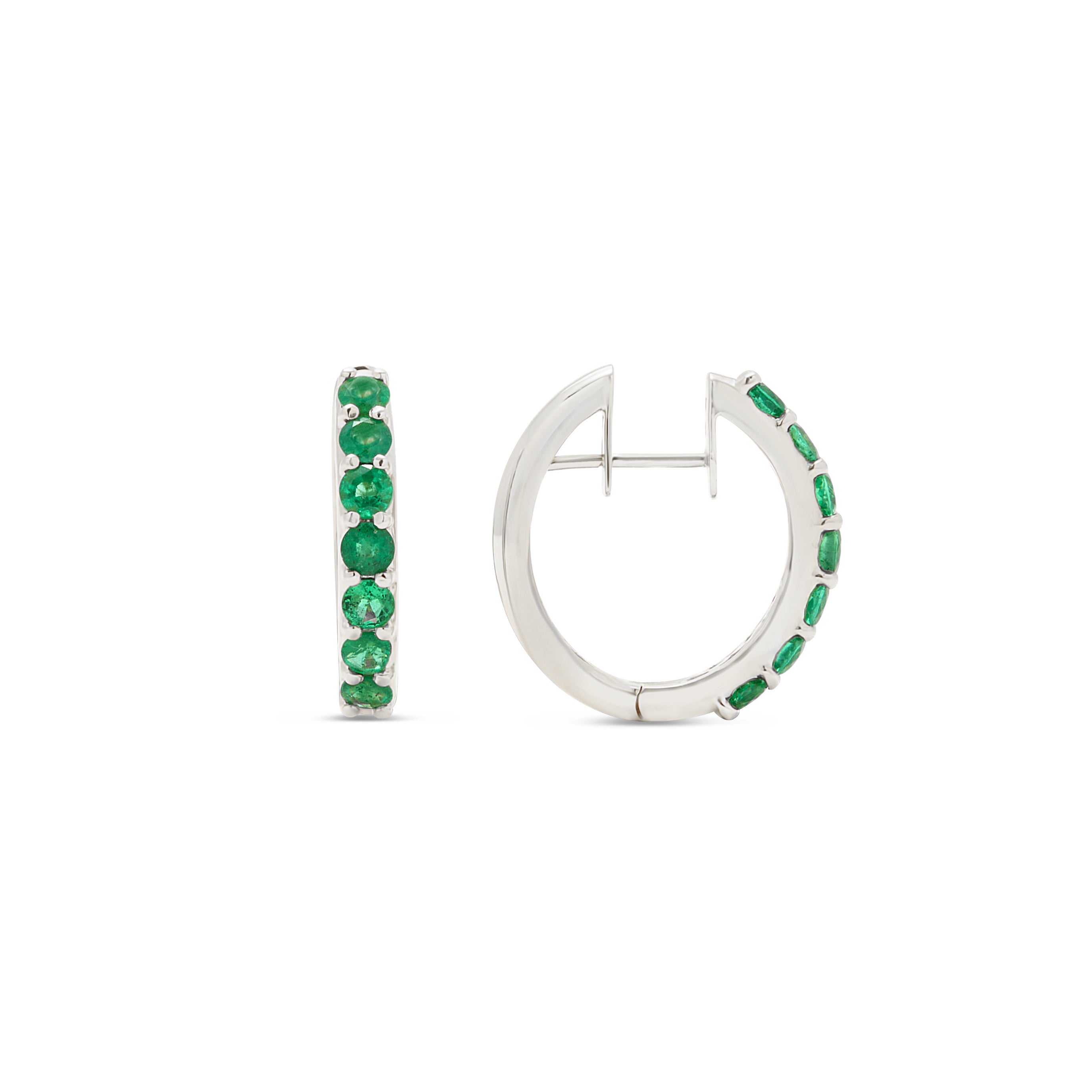 ピアス Monday Edition _ Shiny Ring Hoop Earrings The Diana 18K Gemstone Hoops - Stevie Wren
