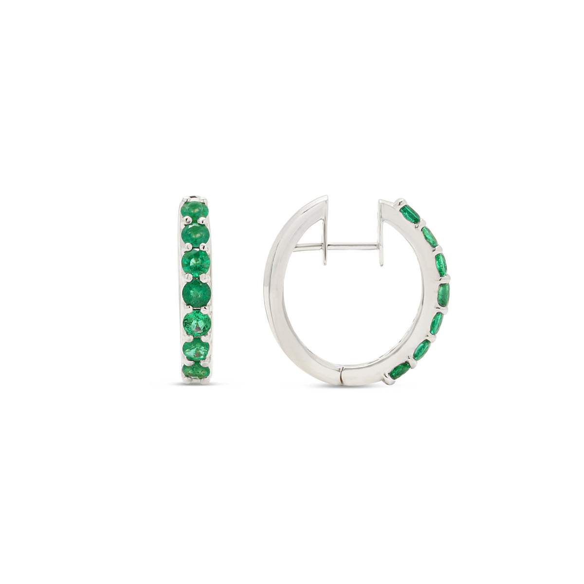 The Diana 18K Gemstone Hoops