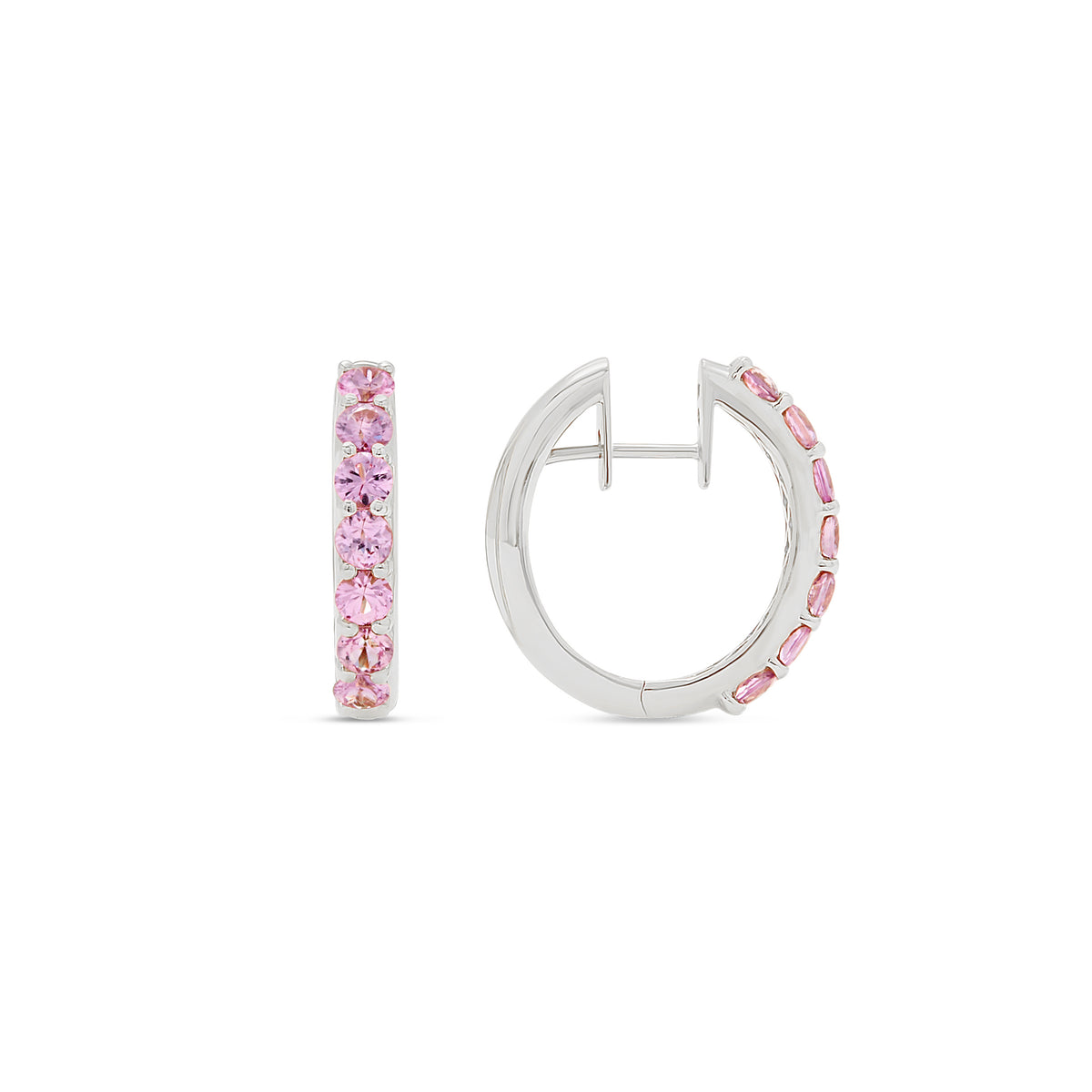 The Diana 18K Gemstone Hoops