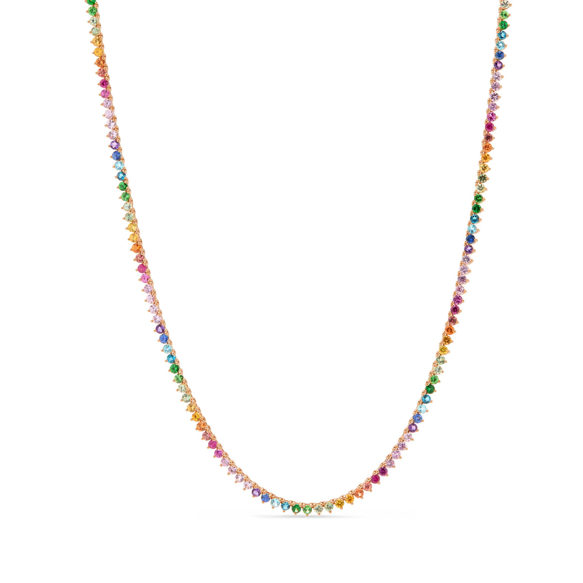 Signature Ombre 18K Tennis Necklace