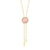 Honeycomb Gem 18K Lariat