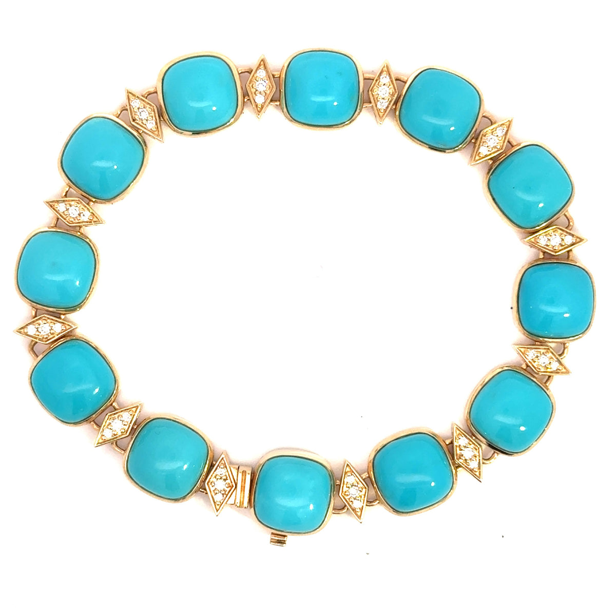 The Astral 18K Gemstone Latch Bracelet