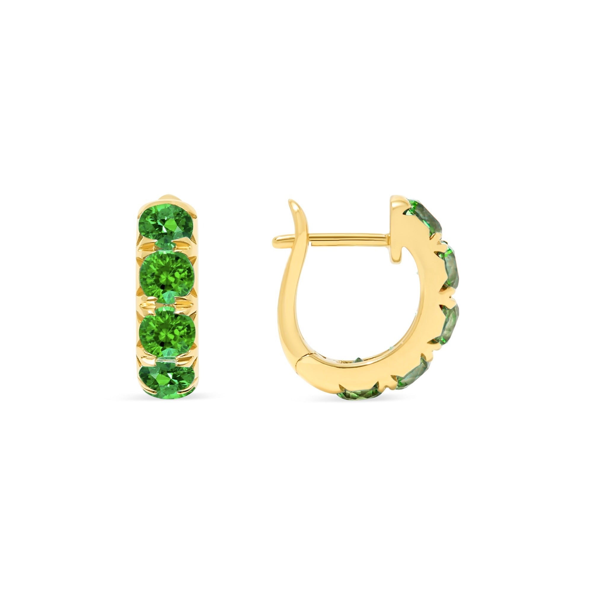 The Midi 18K Gemstone Hoops