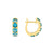 The Midi 18K Gemstone Hoops